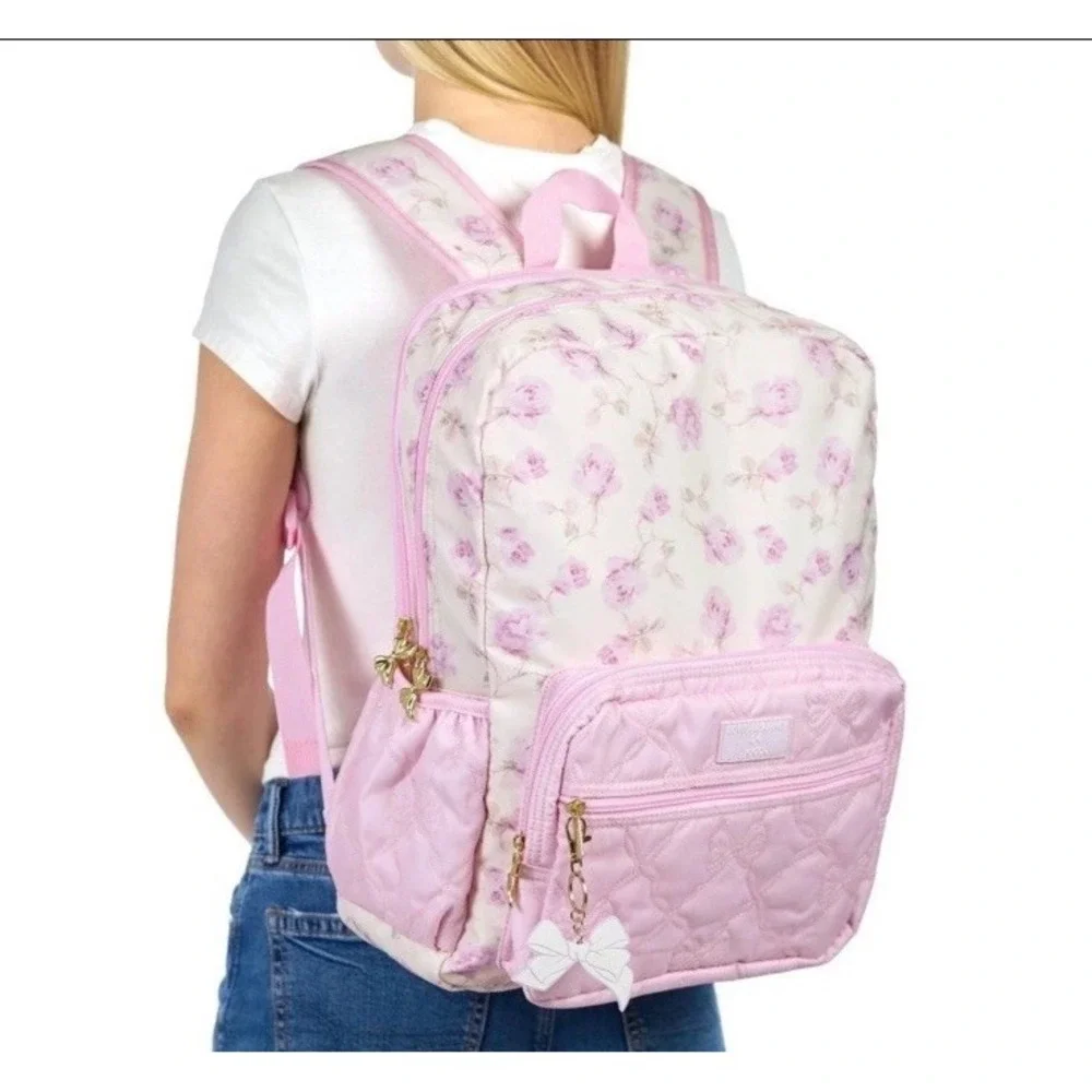 LoveShackFancy x Target - Yoobi Ribbon Rosa Backpack, NWT, FAST SHIPPING